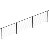 CityPost 18 ft. Stair Cable Railing, 36 in. Base Mount in Bronze