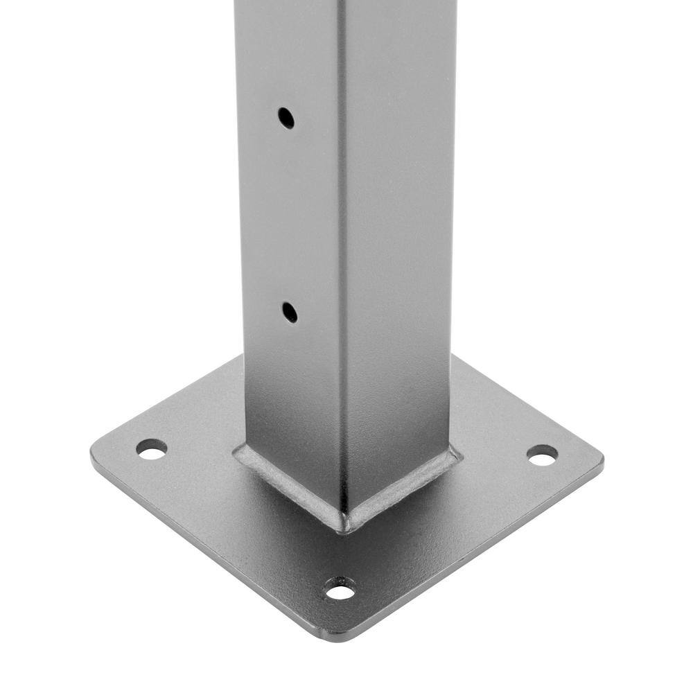 CityPost 18 ft. Deck Cable Railing, 36 in. Base Mount, Grey