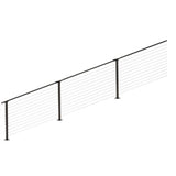 CityPost 20 ft. Stair Cable Railing, Bronze