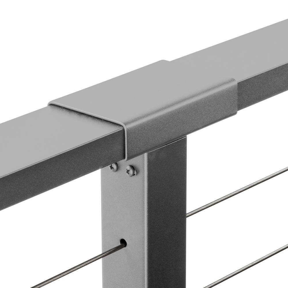CityPost 20 ft. Stair Cable Railing, Grey