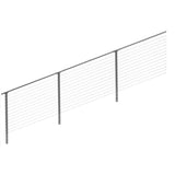 CityPost 22 ft. Stair Cable Railing, 42 in. Face Mount, Grey