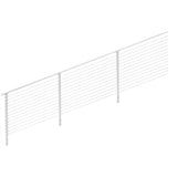 CityPost 22 ft. White Stair Cable Railing 42 in. Face Mount