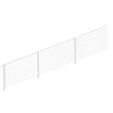 CityPost 24 ft. Stair Cable Railing in White