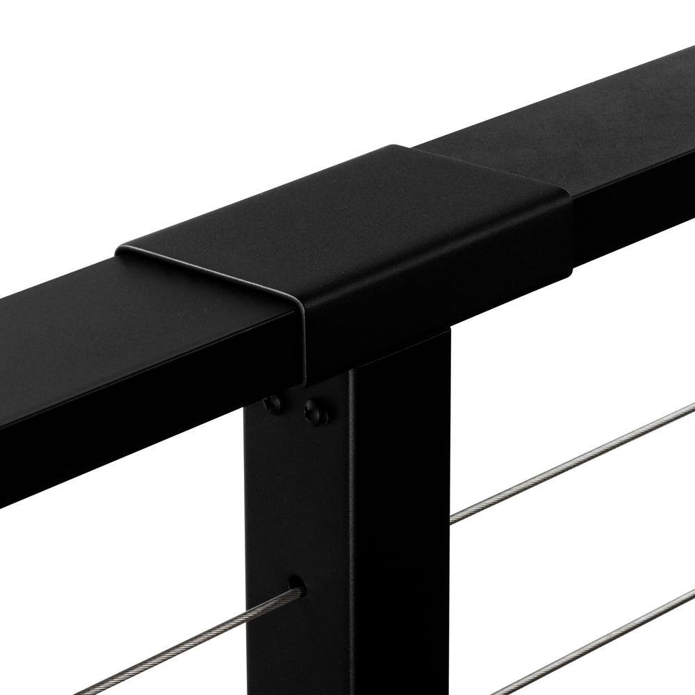 CityPost 26 ft. Stair Cable Railing, 42 in. Face Mount, Black