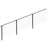 CityPost 26 ft. Stair Cable Railing, 42 in. Face Mount, Black