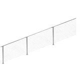 CityPost 26 ft. Stair Cable Railing, 36 in. Base Mount, Grey