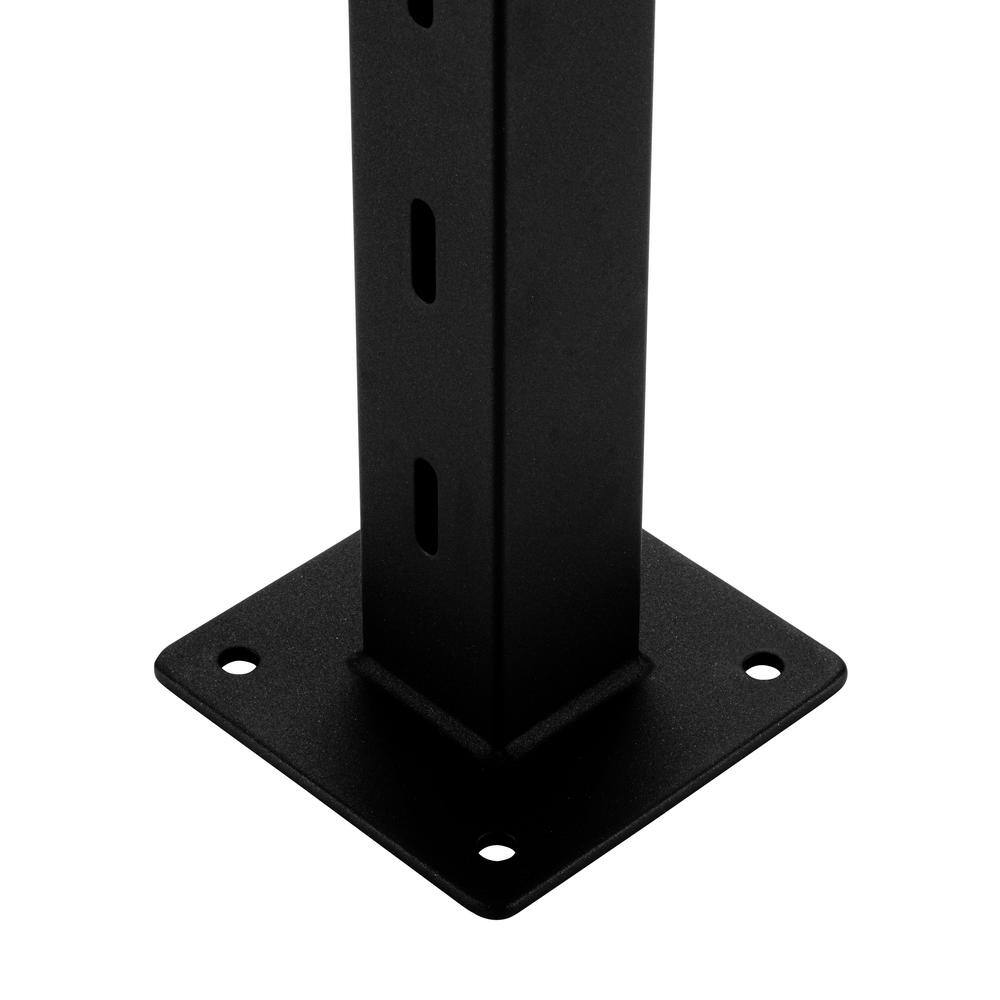 CityPost 28 ft. Stair Cable Railing, 42 in. Base Mount, Black