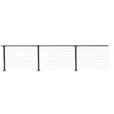CityPost 30 ft. Deck Cable Railing, 36 in. Base Mount, Bronze