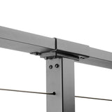 CityPost 30 ft. x 42 in. Grey Deck Cable Railing, Face Mount