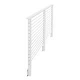 CityPost 32 ft. x 42 in. White Deck Cable Railing, Face Mount