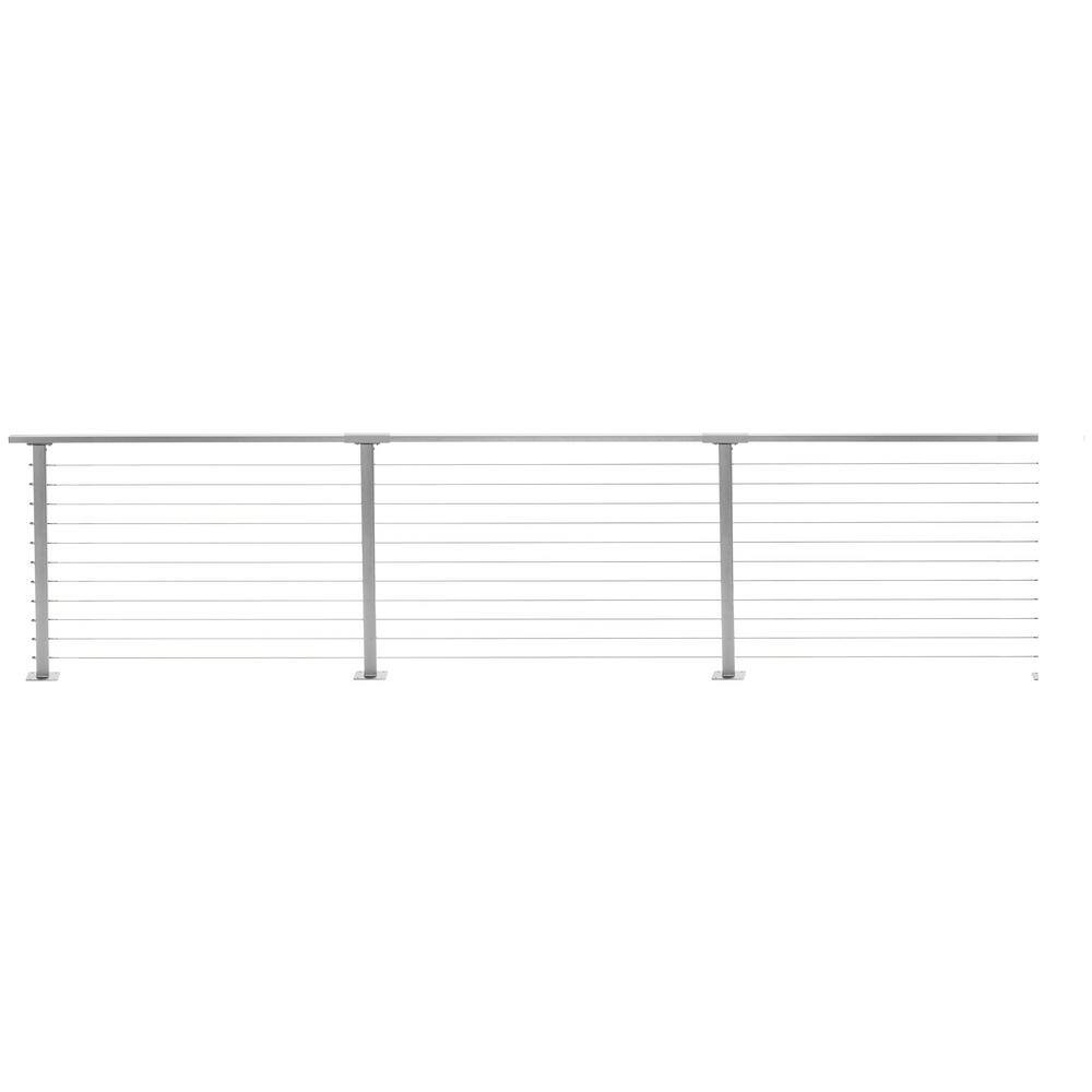 CityPost 40 ft. Deck Cable Railing, Grey
