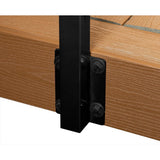 CityPost 42 ft. Deck Cable Railing, 42 in. Face Mount, Black
