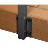 CityPost 46 ft. x 36 in. Bronze Deck Cable Railing, Face Mount