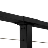 CityPost 52 ft. Deck Cable Railing, 36 in. Face Mount, Black