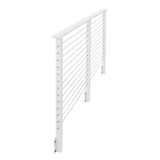 CityPost 54 ft. Deck Cable Railing, 42 in. Face Mount, White