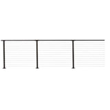 CityPost 58 ft. Deck Cable Railing, 42 in. Base Mount, Bronze