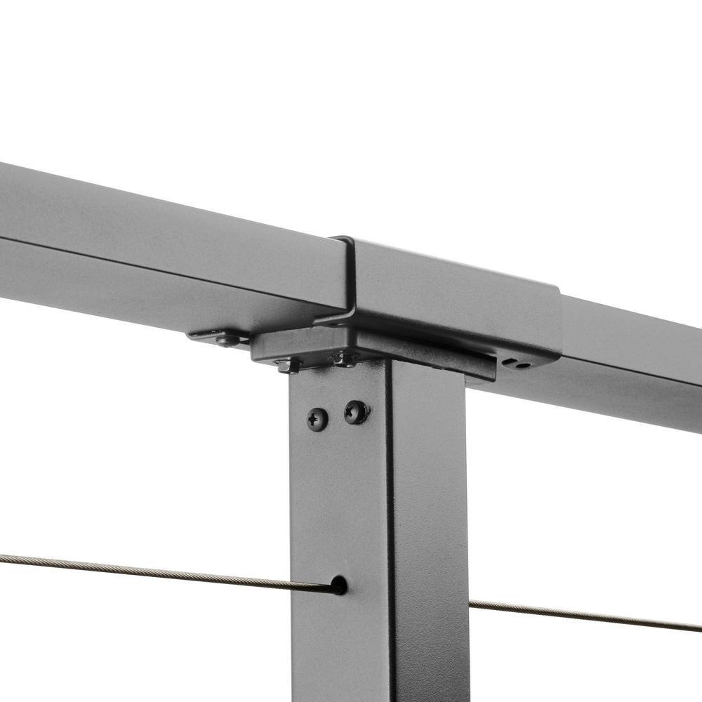 CityPost 58 ft. Deck Cable Railing, 36 in. Base Mount, Grey
