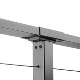 CityPost 58 ft. Deck Cable Railing, 36 in. Base Mount, Grey