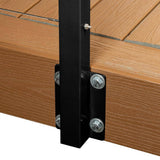 CityPost 6 ft. Black Deck Cable Railing 36 in. Face Mount