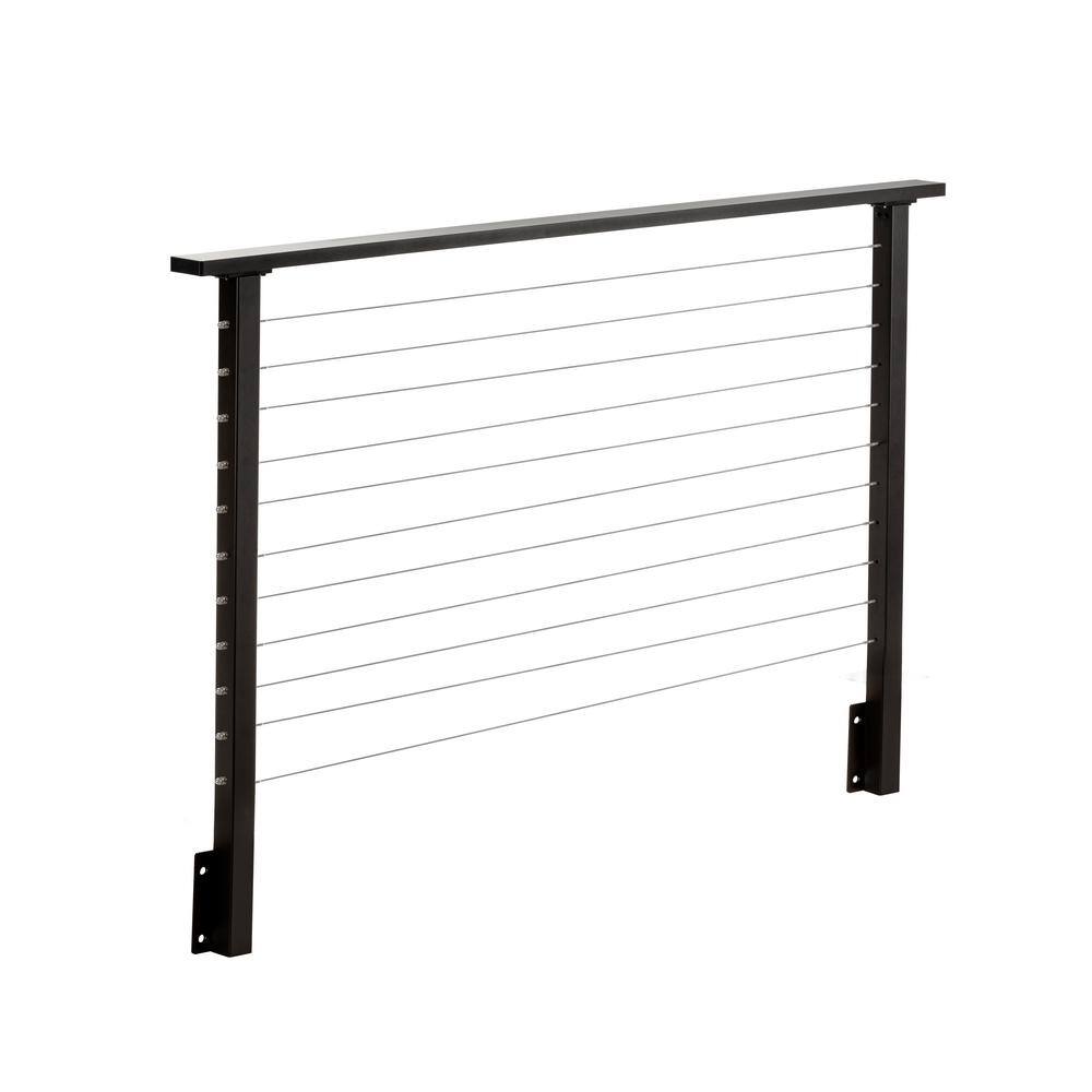 CityPost 6 ft. Deck Cable Railing, 36 in. Face Mount, Bronze