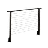 CityPost 6 ft. Deck Cable Railing, 36 in. Face Mount, Bronze
