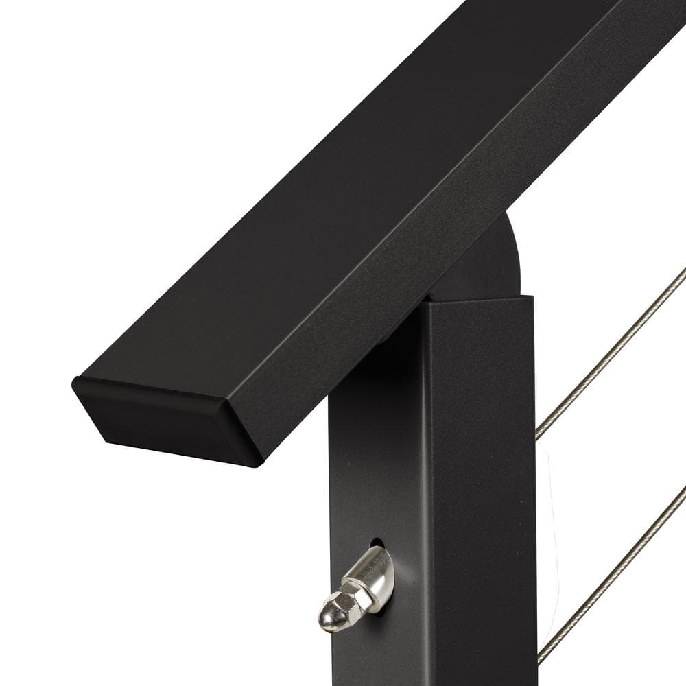 CityPost 6 ft. Stair Cable Railing, 36 in. Base Mount, Bronze