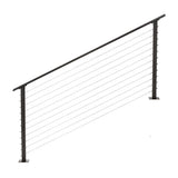 CityPost 6 ft. Stair Cable Railing, 36 in. Base Mount, Bronze