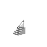 CityPost 6 ft. Stair Cable Railing, 36 in. Base Mount, Bronze