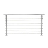 CityPost 6 ft. Deck Cable Railing, 36 in. Base Mount, Grey