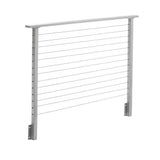 CityPost 6 ft. Deck Cable Railing, 42 in. Face Mount, Grey