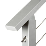 CityPost 6 ft. Stair Cable Railing, 36 in. Face Mount in Grey