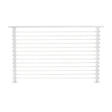 CityPost 6 ft. Deck Cable Railing, 42 in. Base Mount, White