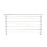 CityPost 6 ft. Deck Cable Railing, 36 in. Base Mount, White