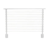 CityPost 6 ft. Deck Cable Railing, 42 in. Face Mount, White