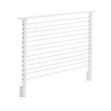 CityPost 6 ft. Deck Cable Railing, 42 in. Face Mount, White