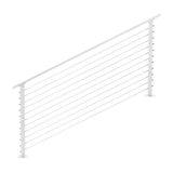 CityPost 6 ft. Stair Cable Railing, 36 in. Base Mount in White