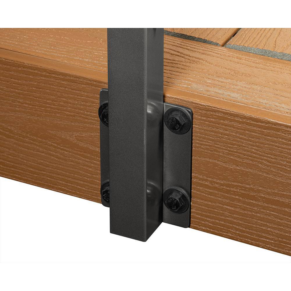 CityPost 62 ft. Deck Cable Railing, 42 in. Face Mount, Bronze