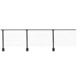 CityPost 64 ft. x 36 in. Bronze Deck Cable Railing, Face Mount