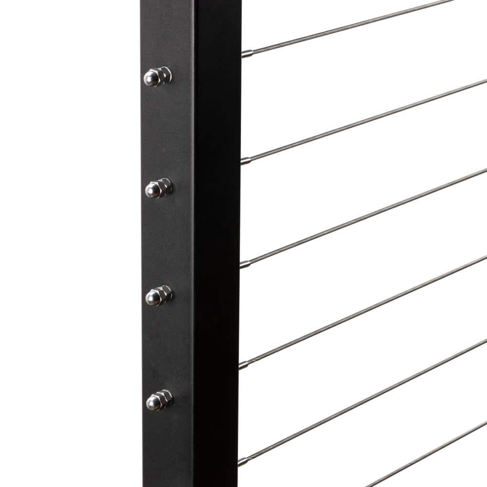CityPost 66 ft. Deck Cable Railing, 36 in. Base Mount, Bronze
