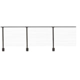 CityPost 70 ft. Deck Cable Railing, 42 in. Face Mount, Bronze