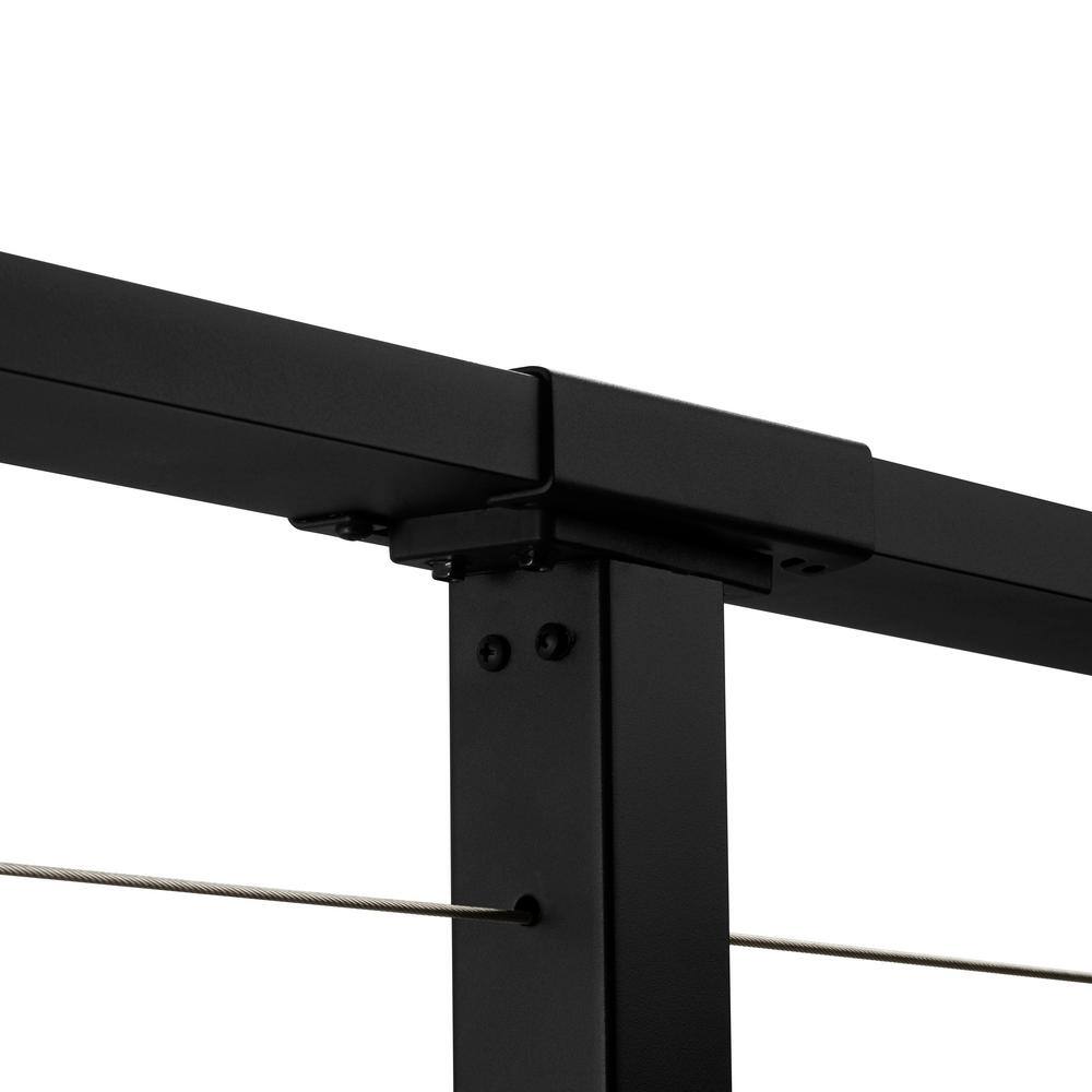 CityPost 72 ft. Black Deck Cable Railing 36 in. Base Mount