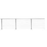 CityPost 72 ft. Deck Cable Railing, 36 in. Base Mount, Grey
