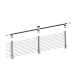 CityPost 8 ft. Deck Cable Railing, Bronze