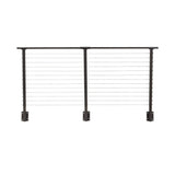 CityPost 8 ft. Deck Cable Railing, 42 in. Face Mount in Bronze