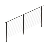 CityPost 8 ft. Stair Cable Railing, 42 in. Face Mount, Bronze