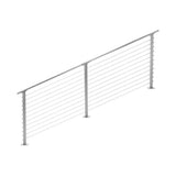 CityPost 8 ft. Stair Cable Railing in Grey