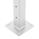 CityPost 8 ft. Deck Cable Railing, 42 in. Base Mount, White