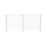 CityPost 8 ft. Deck Cable Railing, 42 in. Base Mount, White