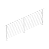 CityPost 8 ft. Stair Cable Railing in White