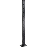 CityPost Deck to Stair Corner Post: 36 in. Base Mount: Black